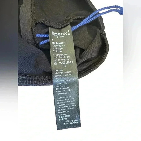 Speax by Thinx Absorbent Underwear for Bladder Leak Black Small Hipphugger - Picture 4 of 5